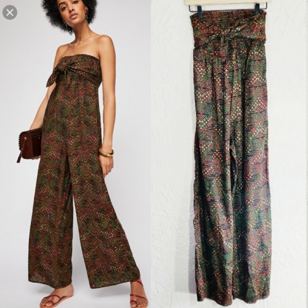 NWT Free People Strapless Jumpsuit